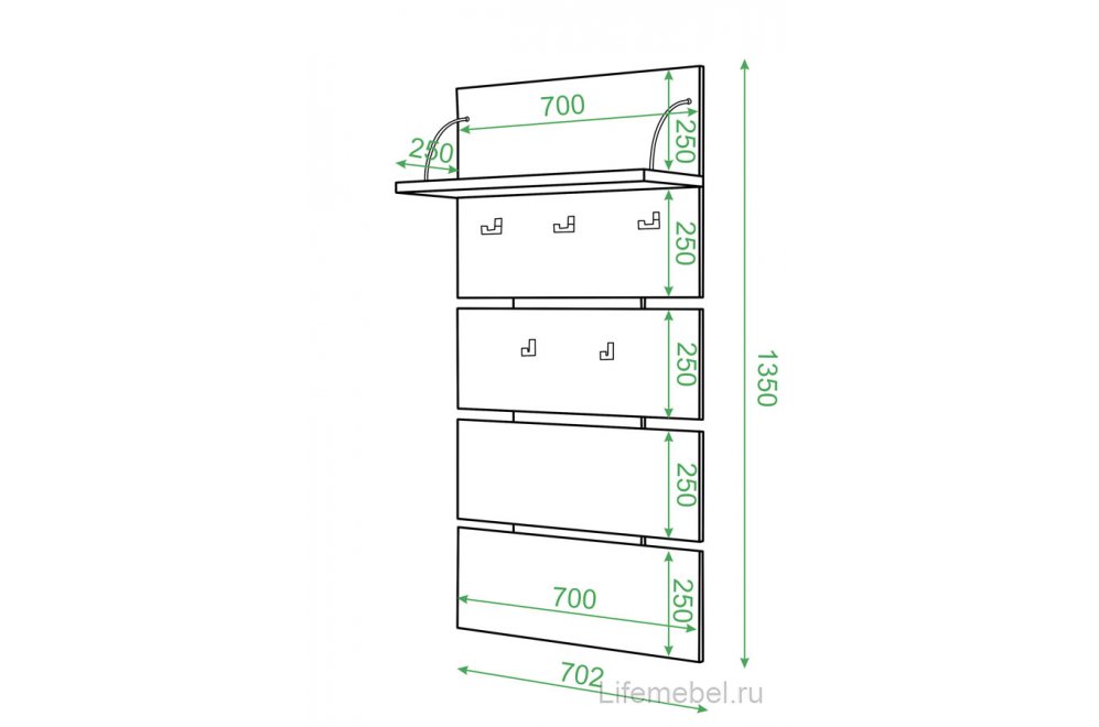 Прихожая Инвайт 3 карамель