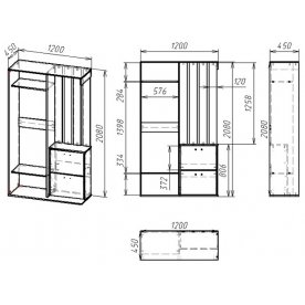 Готовая прихожая Мебелайн-19
