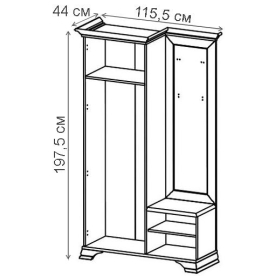 Готовая прихожая Kentaki S320-PPK/110L