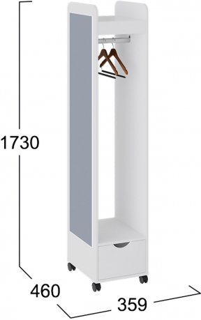 Готовая прихожая Лайт белый глянец