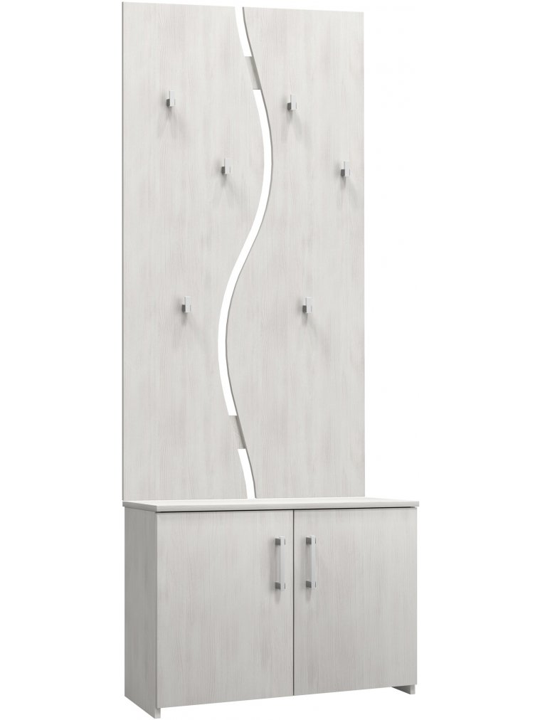 Модульная прихожая Агата северное дерево светлое комплектация 5 (К)