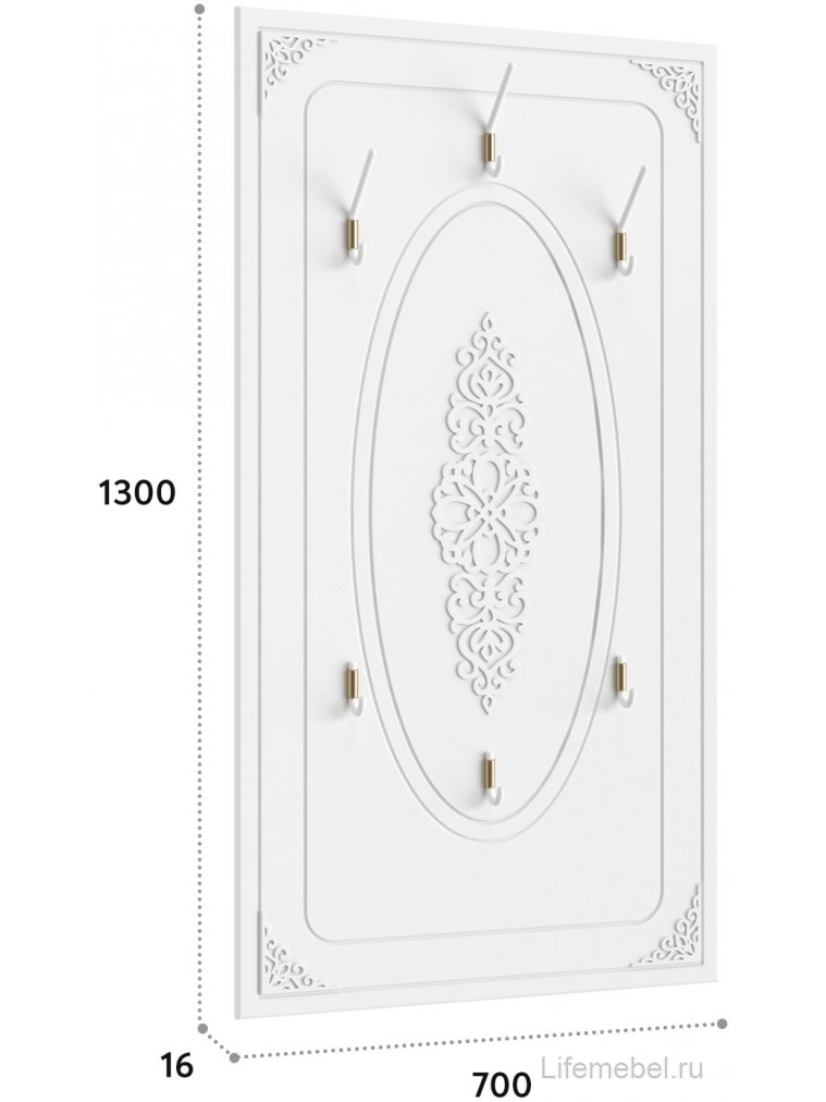 Модульная прихожая Ассоль белое дерево комплектация 6