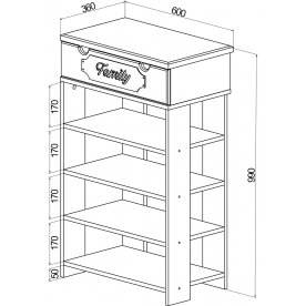 Модульная прихожая ДримСтар комплектация 3
