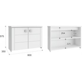 Модульная прихожая Изабель комплектация 2