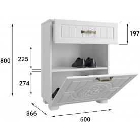 Модульная прихожая Монблан комплектация 4