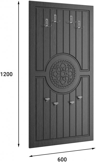 Модульная прихожая Монблан венге / орех шоколадный комплектация 4