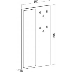 Модульная прихожая Виктория комплектация 1