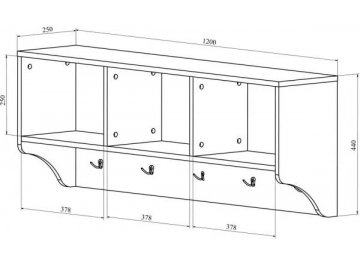 Модульная прихожая Дримстар-003 комплектация 2