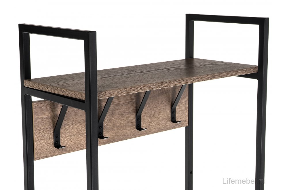 Модульная прихожая Лофт дуб велингтон / черный матовый