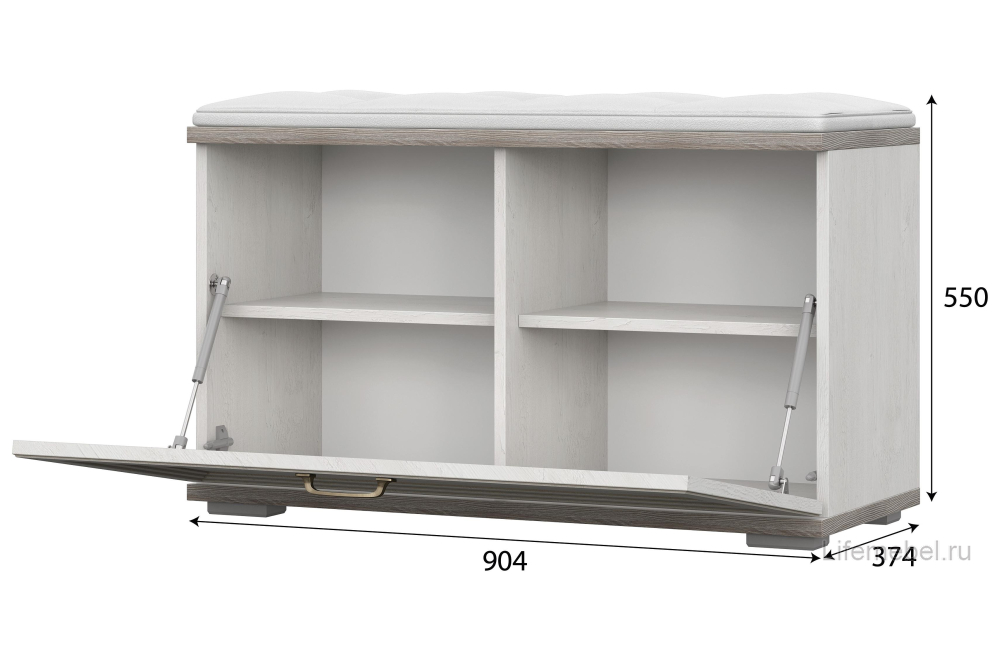 Модульная прихожая Македония комплектация 1 сосна санторини светлый