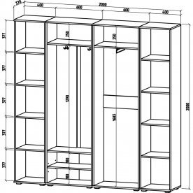 Модульная прихожая Тунис-5