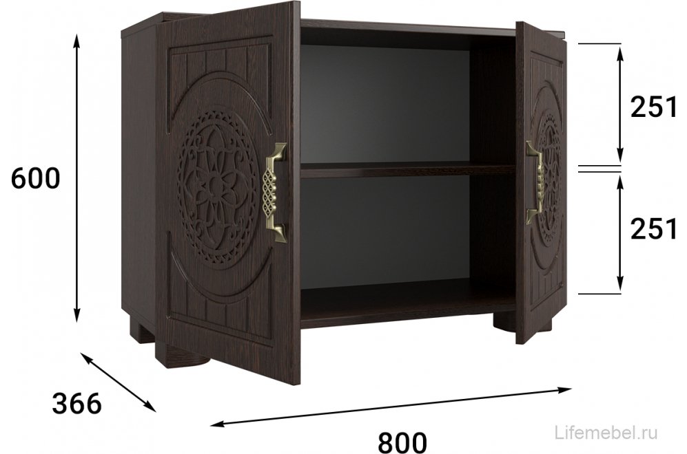 Модульная прихожая Монблан венге / орех шоколадный комплектация 1