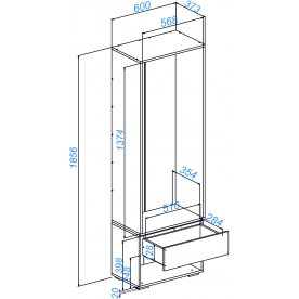 Модульная прихожая Роут комплектация 7