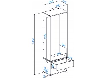 Модульная прихожая Роут комплектация 7