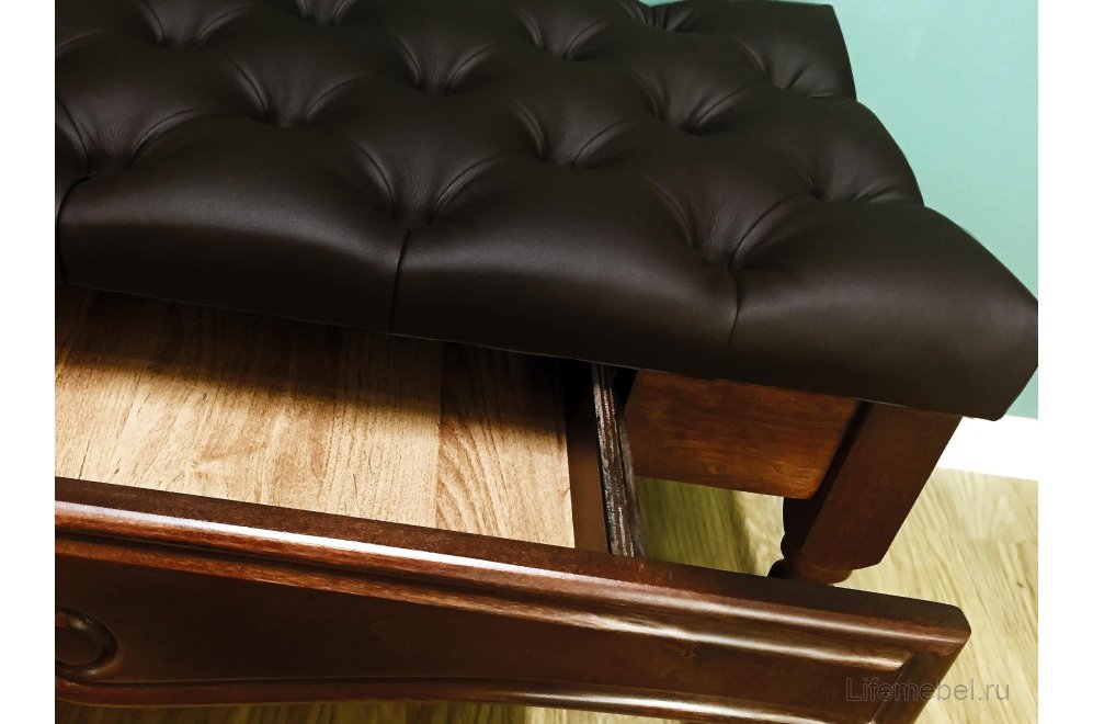 Модульная прихожая Сильвия 2 экокожа коричневый / темно-коричневый