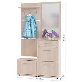 Модульная прихожая ТП-1 + ТП-2 + ПЗ-3 + ВШ-5.1