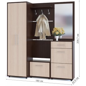 Модульная прихожая ТП-1 + ТП-2 + ПЗ-3 + ВШ-5.1 + ШО-1