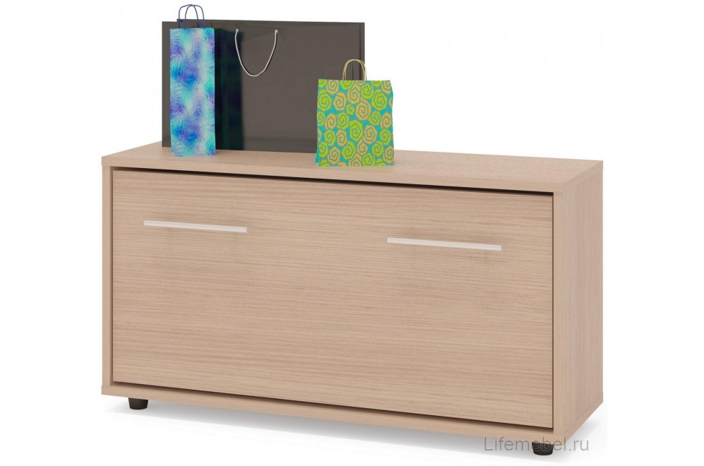 Модульная прихожая ВШ-3.1 + ТП-3 + ТП-2 + ПЗ-3 беленый дуб комплектация 2