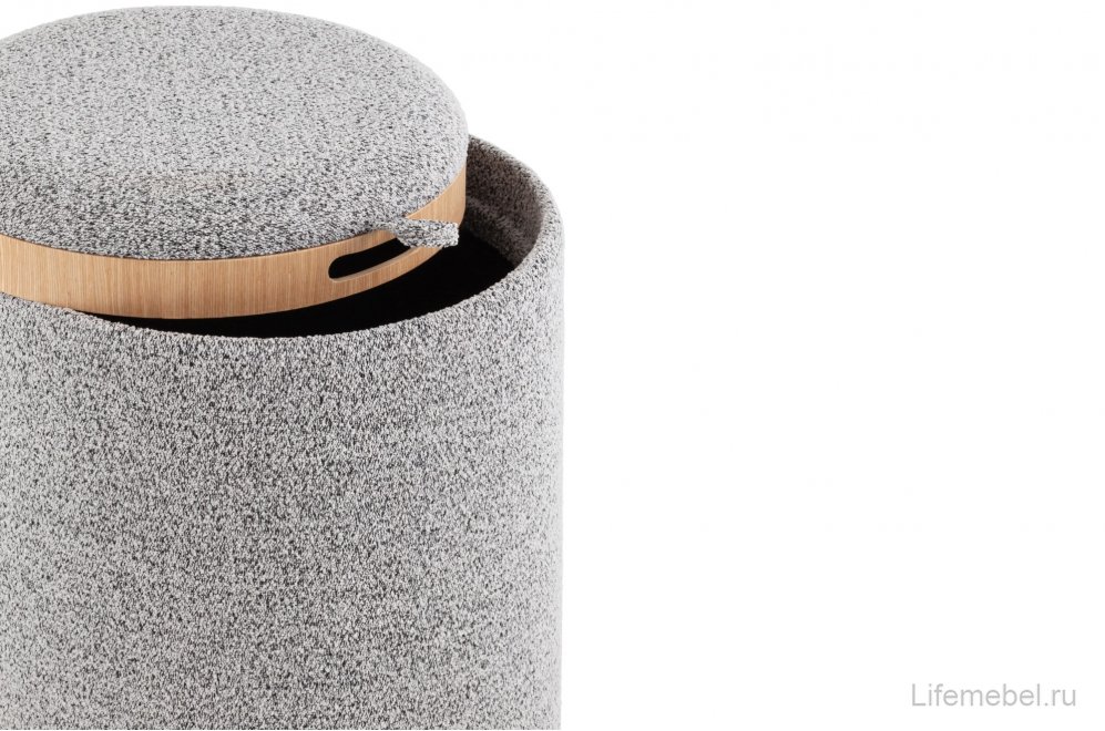 Пуф Брюгге S серый