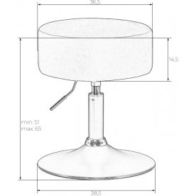 Полубарный стул Danny Black