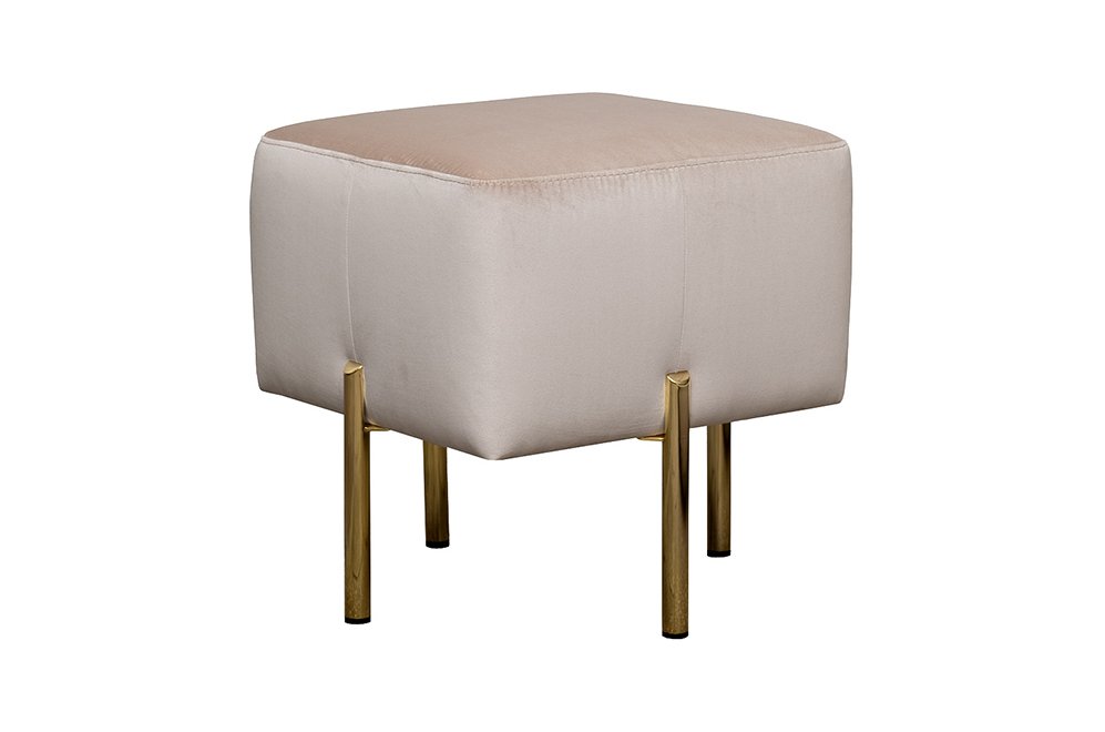 Пуф Марио бежевый / золото