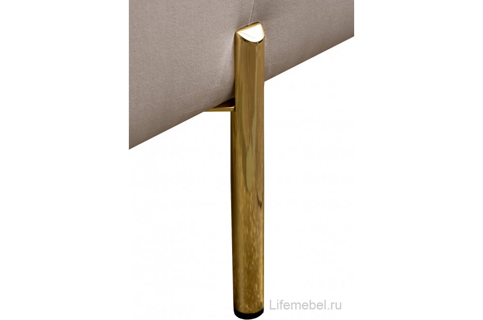 Пуф Марио бежевый / золото