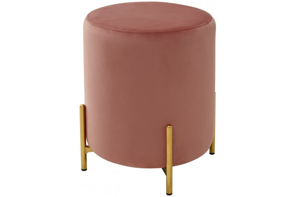 Пуф Rice bluvel-52 pink / gold