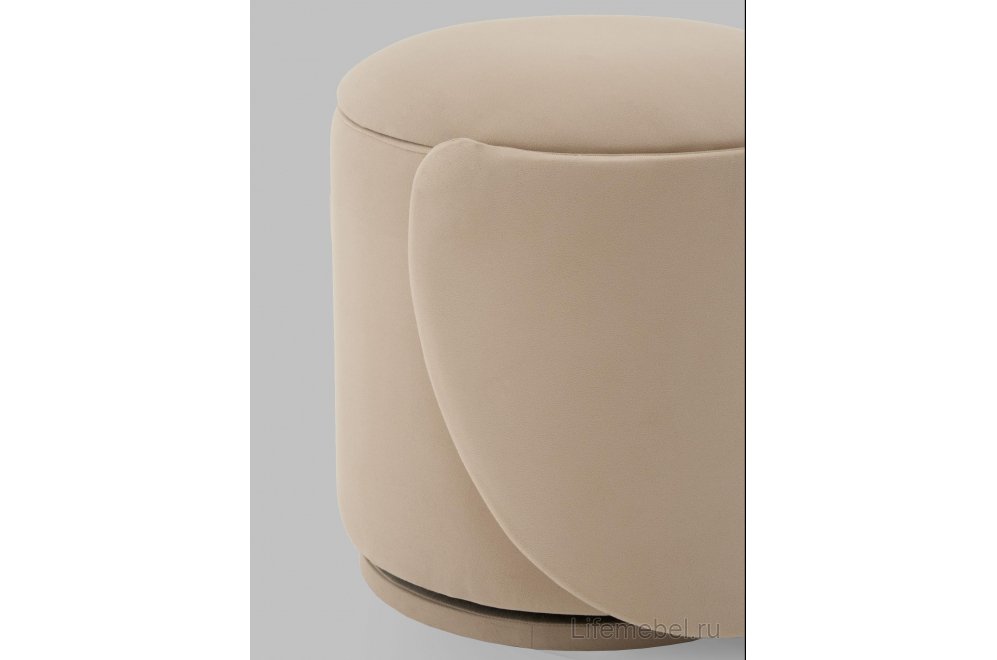 Пуф Нордхилл велюр бежевый