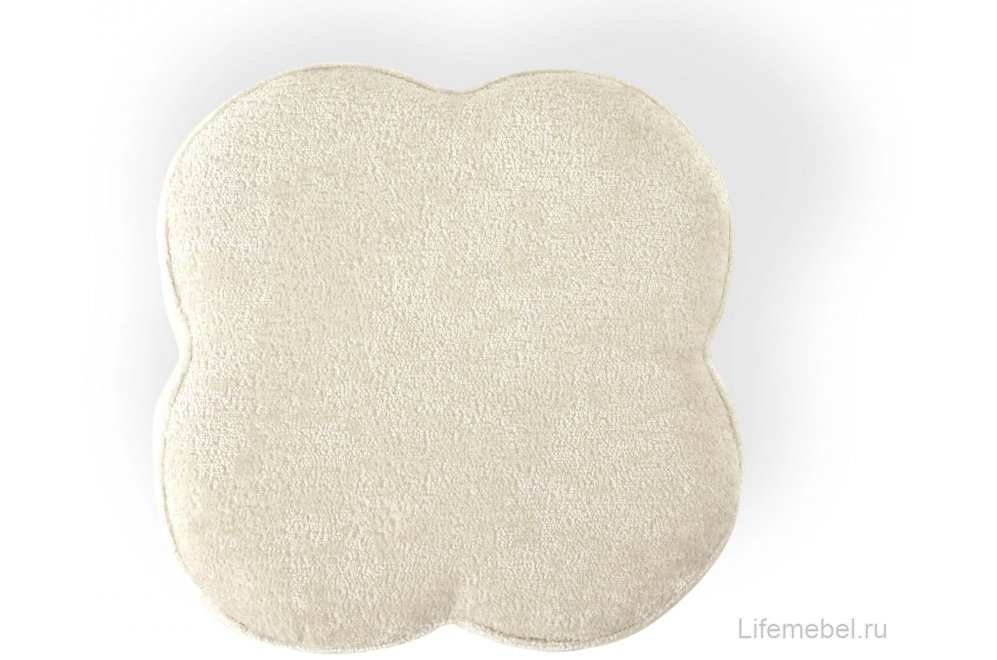 Пуфик белый Quatrefoil