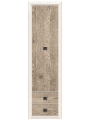 Шкаф однодверный Коен REG1D2S ясень снежный / сосна натуральная