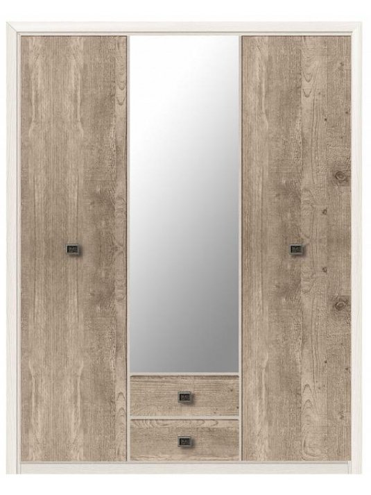Шкаф трехдверный Коен SZF3D2S ясень снежный / сосна натуральная