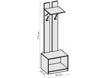 Тумба для обуви Иннэс-6 сандал