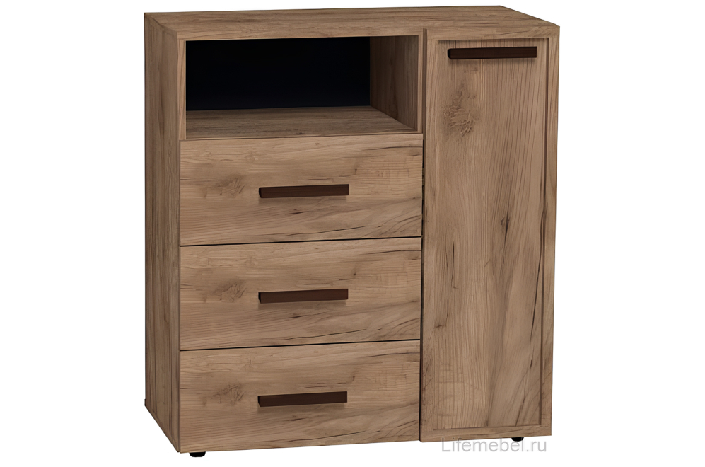 Обувница Nature 89 дуб табачный craft / черная