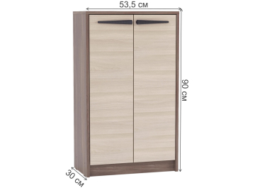 Тумба для обуви Алетра шимо темный / шимо светлый