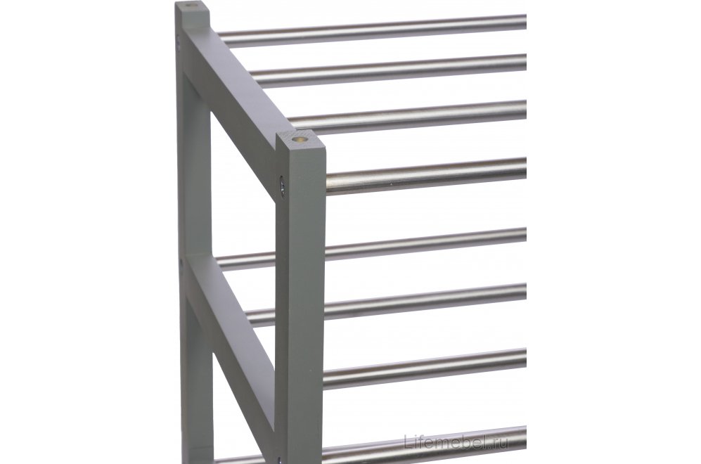 Обувница Атлас четырехъярусный серый