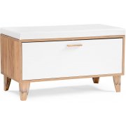 дуб крафт золотой / белый глянец