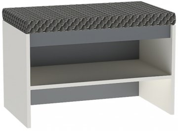 Тумба для обуви Иннэс-12 миндаль / графит