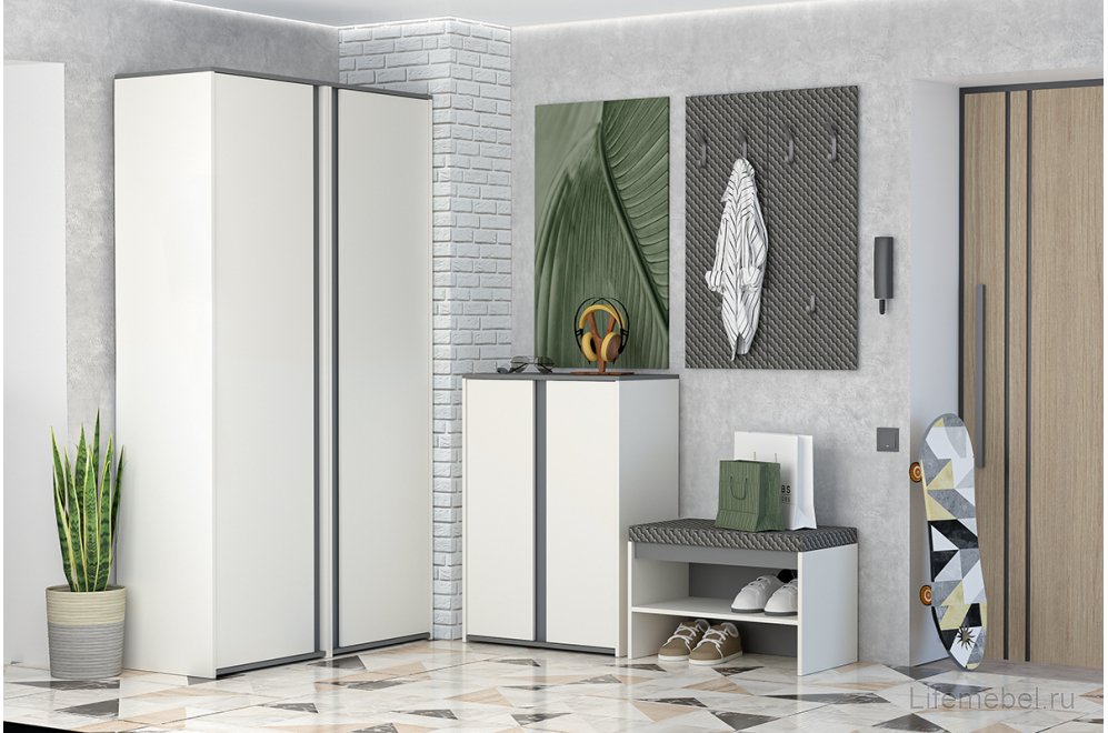 Обувница Иннэс-12 миндаль / графит