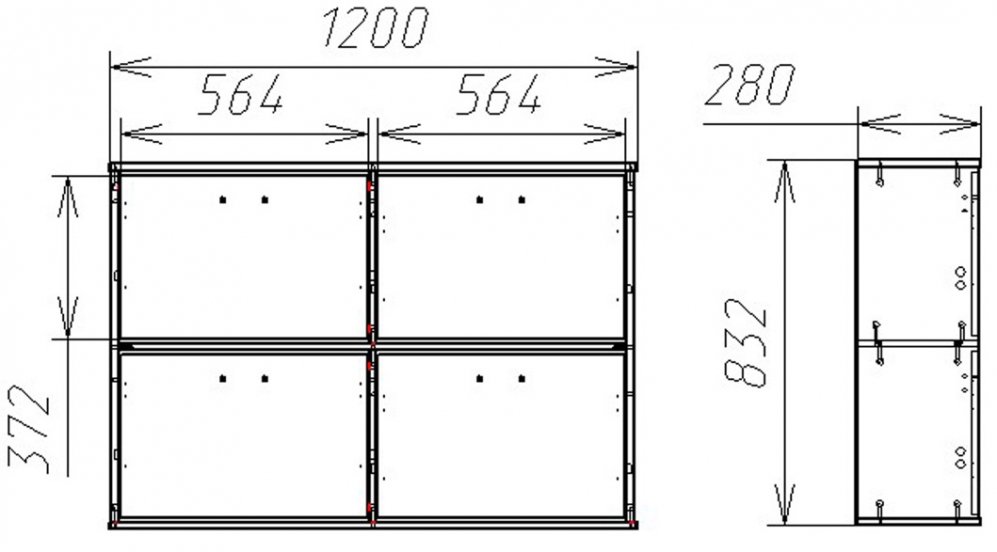 Обувница Мебелайн-18 венге / дуб молочный