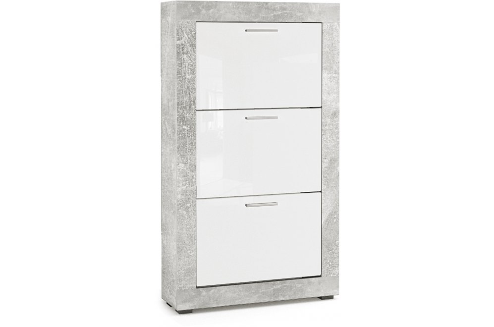 Обувница Миранда О-3 atelier / белый глянец