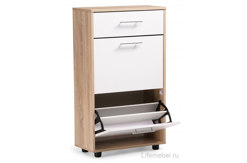 Обувница ТП-2 дуб сонома / белый