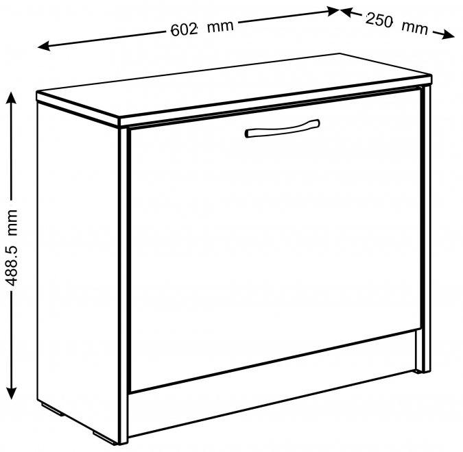 Обувница Орион 60х49 белый