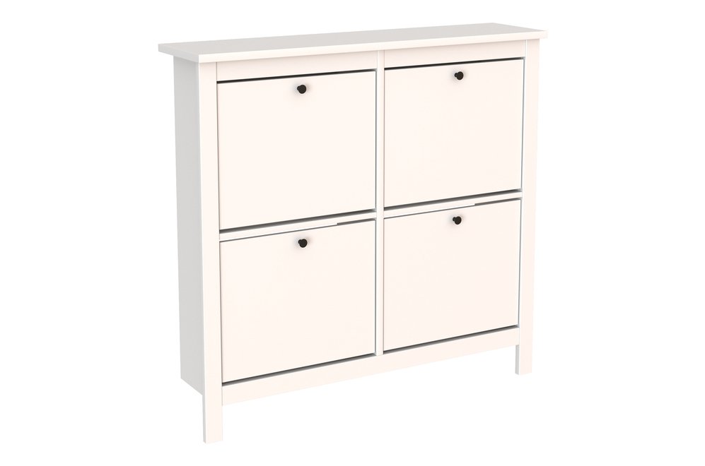 Обувница Сага 113х108 белая