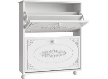 Тумба для обуви Ассоль АС-45 белое дерево