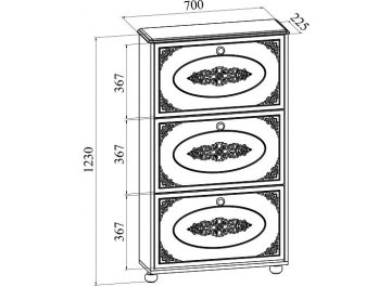 Обувница Ассоль плюс АС-46