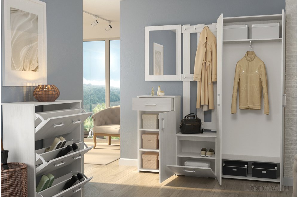 Обувница Агата АТ-1 северное дерево светлое