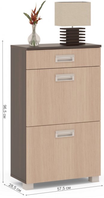 Обувница ТО-2М венге / беленый дуб