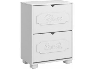 Тумба для обуви ДримСтар ДС-22 белое дерево