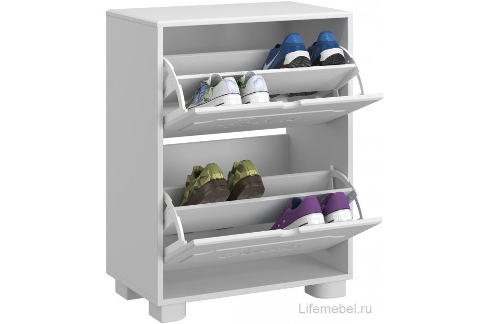 Обувница ДримСтар ДС-22 белое дерево