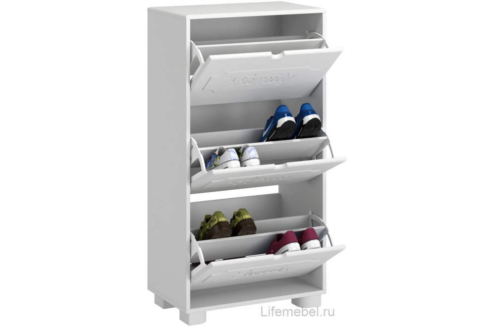 Обувница ДримСтар ДС-23 белое дерево